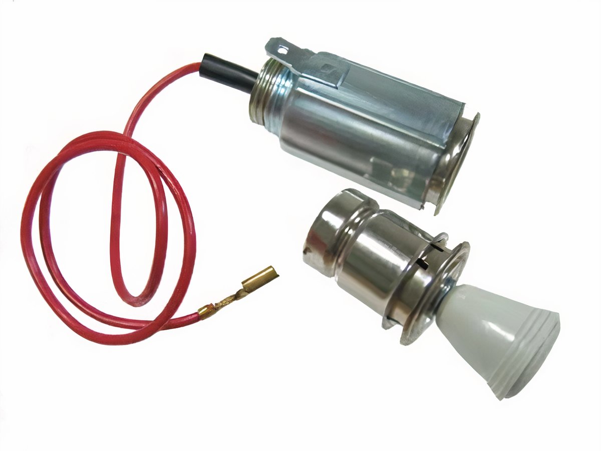 VW Cigarette Lighter - 12 Volt - Grey
